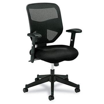 HON® Vl531 Mesh High-back Task Chair With Adjustable Arms, Supports Up To 250 Lb, 18" To 22" Seat Height, Black freeshipping - TVN Wholesale